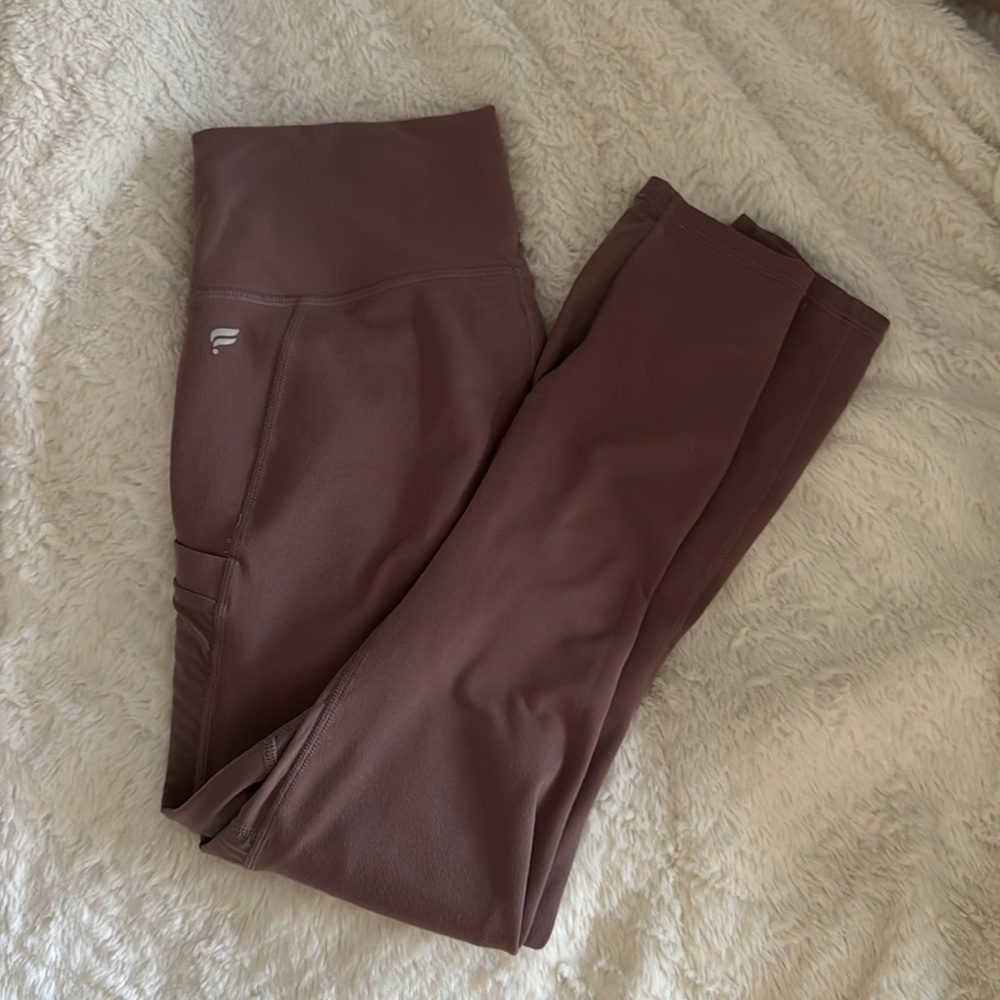 Fabletics High Waisted Mesh 7/8 Leggings